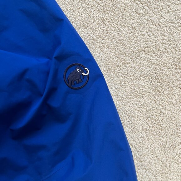 MAMMUT Men’s Gore-Tex Wenaha Jacket Hooded Blue Waterproof Rain Coat XL - Picture 7 of 16
